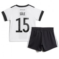 Koszulka piłkarska Niemcy Niklas Sule #15 Strój Domowy dla dzieci MŚ 2022 tanio Krótki Rękaw (+ Krótkie spodenki)
